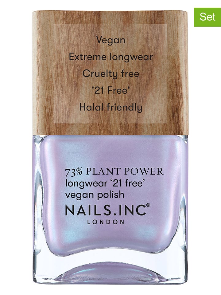 Nails.Inc Lakiery do paznokci (2 szt.) "Plant - Eco Glow" - po 14 ml rozmiar: onesize
