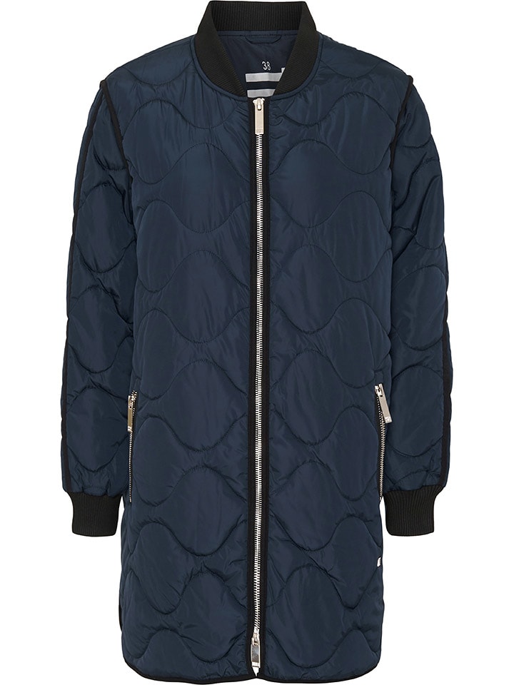 TicketWOMAN Płaszcz pikowany "Carla" w kolorze granatowym rozmiar: 44