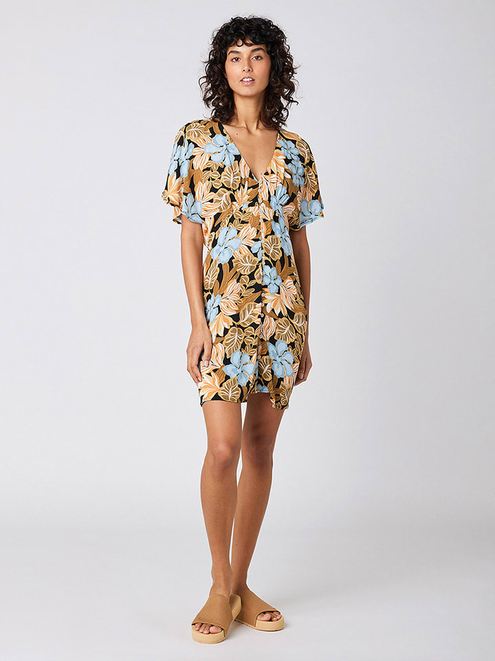 Rip Curl Sukienka w kolorze błękitno-jasnobrązowym rozmiar: S