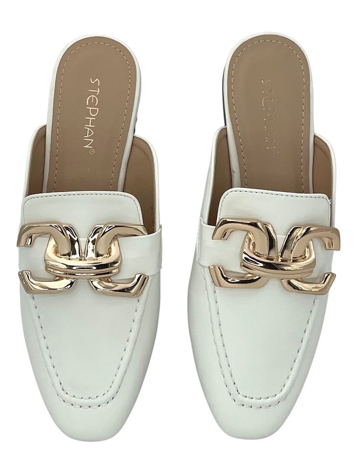 STEPHAN Klapki w kolorze białym rozmiar: 36