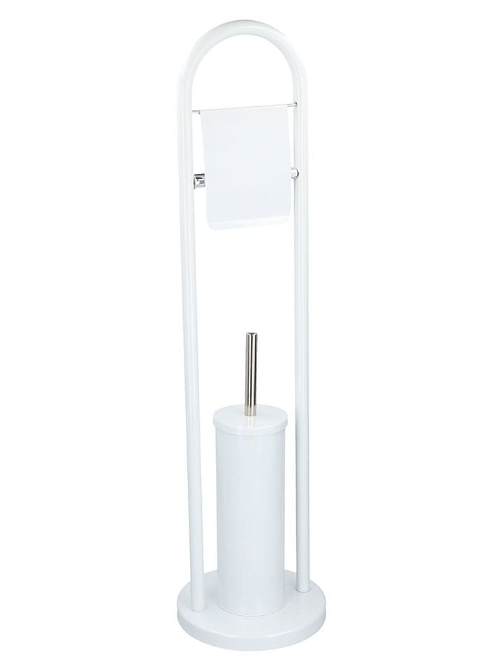 Alpina Zestaw WC w kolorze białym - wys. 75 x Ø 20 cm rozmiar: onesize