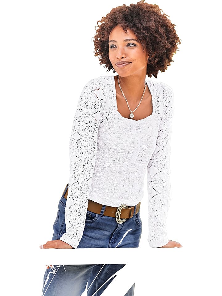 Heine Bluzka w kolorze białym rozmiar: 36