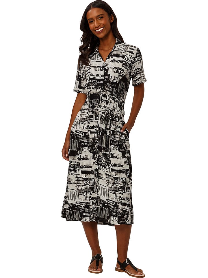 Heine Sukienka w kolorze czarno-białym rozmiar: 40