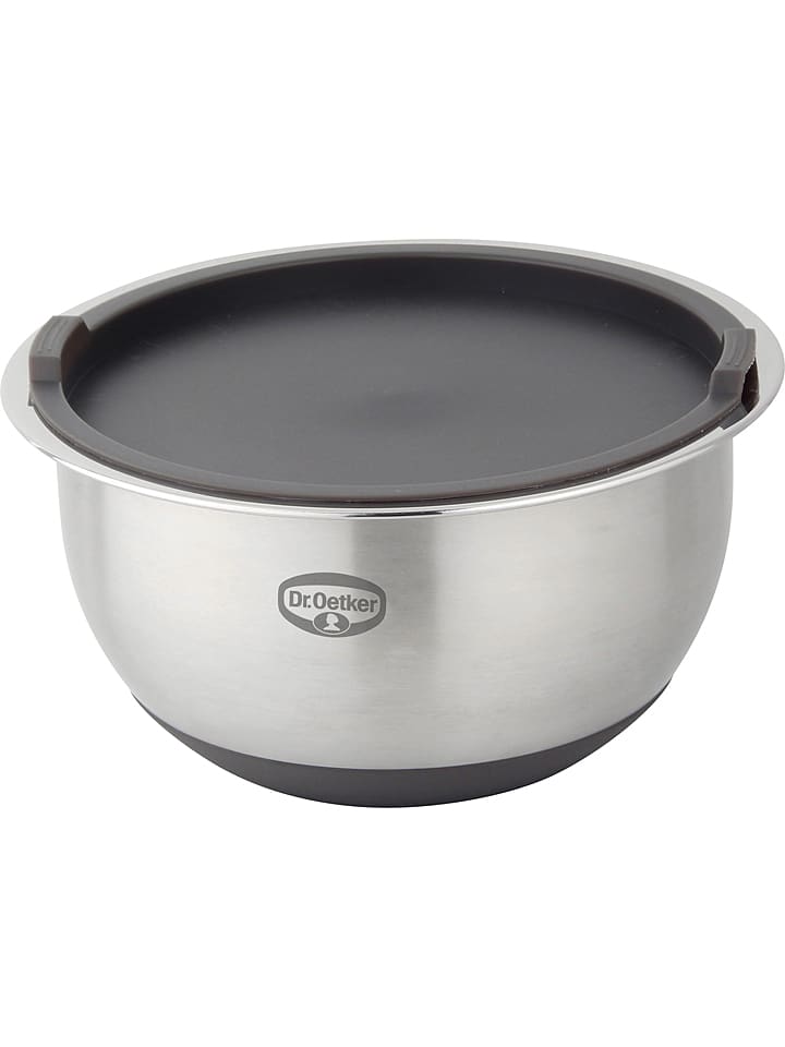 Dr. Oetker Miska w kolorze srebrno-szarym do mieszania - 3 l rozmiar: onesize