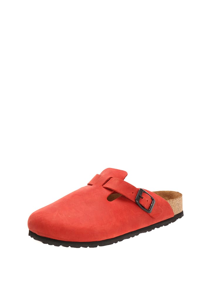 Comfortfusse Skórzane chodaki w kolorze czerwonym rozmiar: 35