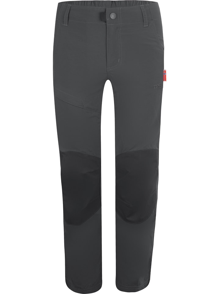 Trollkids Spodnie funkcyjne "Hammerfest Pro" - Slim fit - w kolorze szarym rozmiar: 152