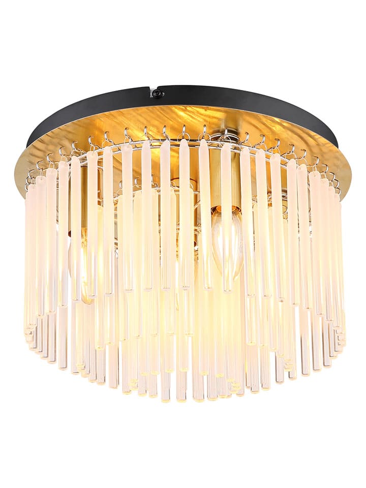 Globo lighting Lampa sufitowa "Gorley" w kolorze złotym - wys. 23 x Ø 32 cm rozmiar: onesize