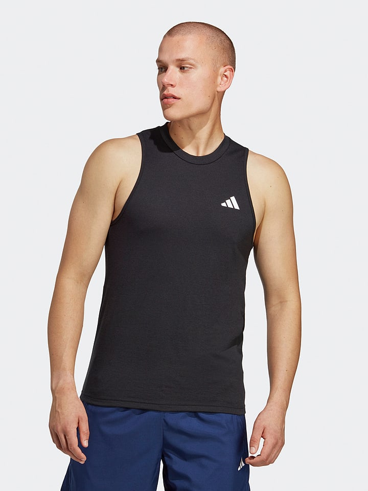 adidas Top sportowy w kolorze czarnym rozmiar: 48