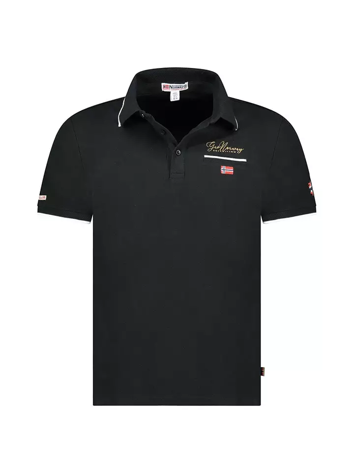 Geographical Norway Koszulka polo "Kara" w kolorze czarnym rozmiar: 152
