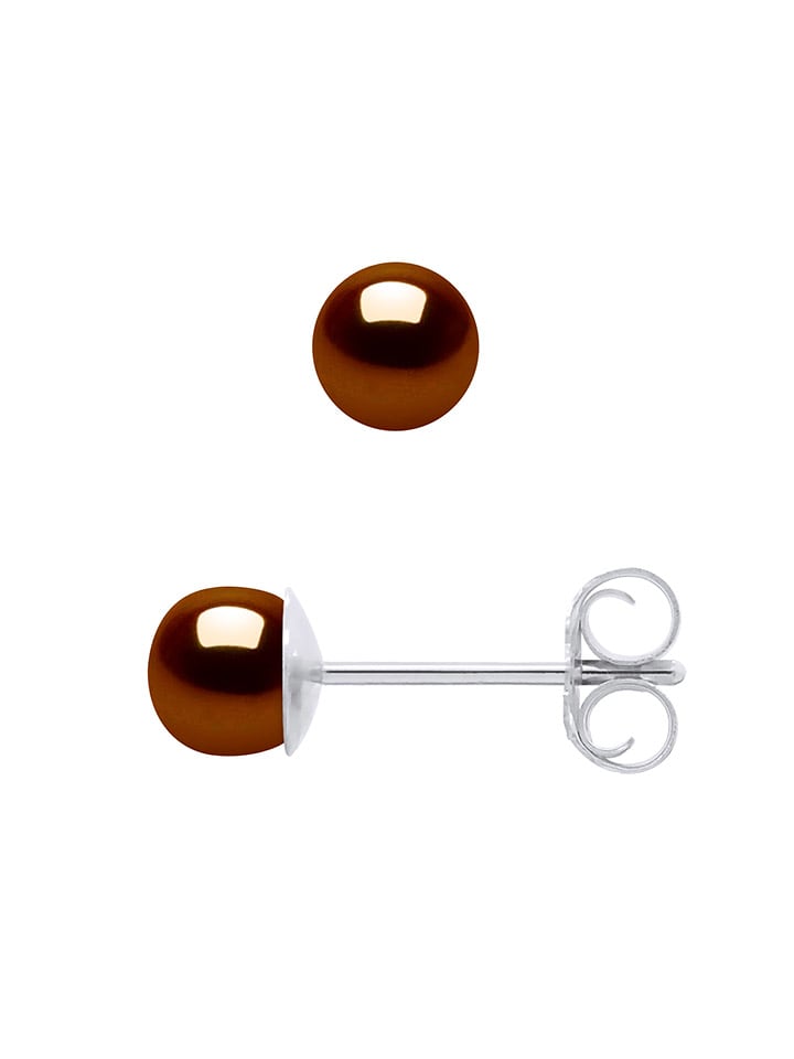 Mitzuko Srebrne kolczyki-wkrętki z perłami rozmiar: onesize