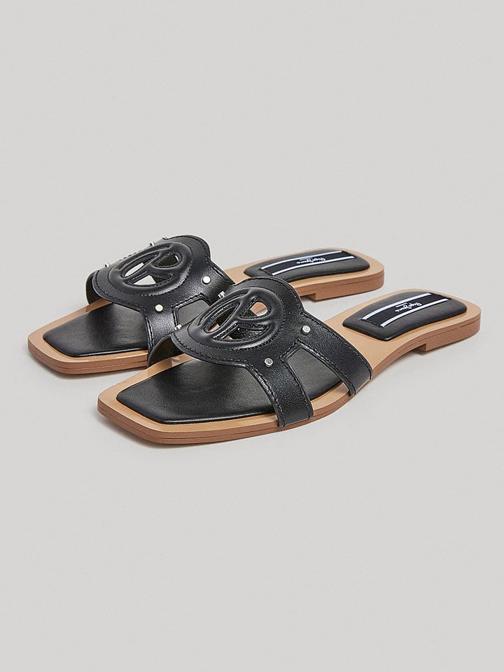 Pepe Jeans FOOTWEAR Klapki w kolorze czarnym rozmiar: 39