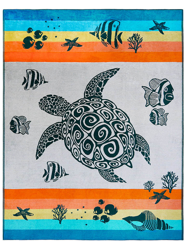 Le Comptoir de la Plage Ręcznik plażowy "Anafi" ze wzorem - 180 x 140 cm rozmiar: onesize