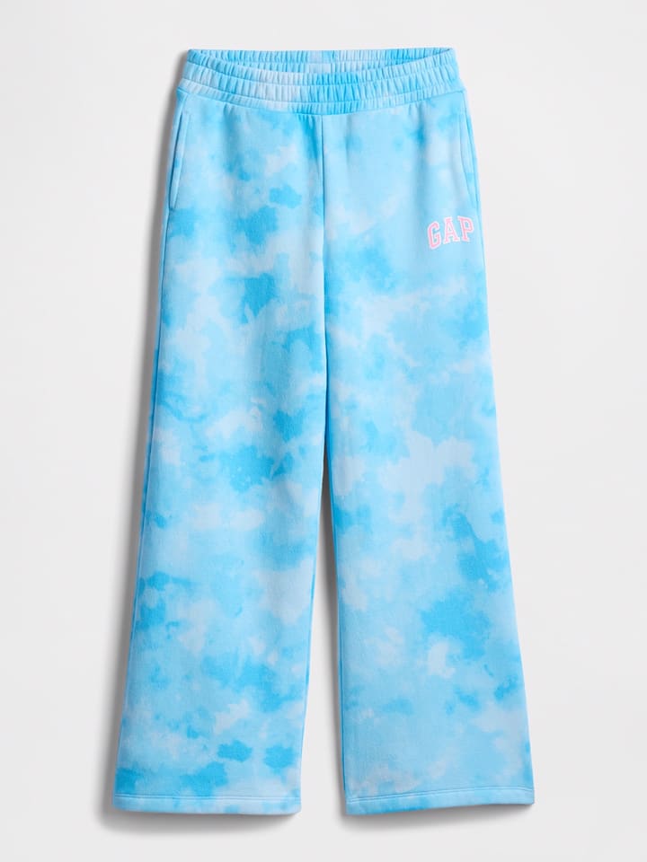 GAP Spodnie dresowe w kolorze błękitno-białym rozmiar: 110