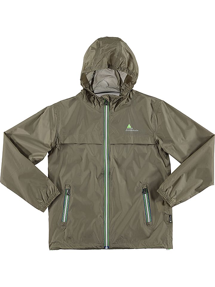 Peak Mountain Kurtka przeciwdeszczowa w kolorze khaki rozmiar: 176