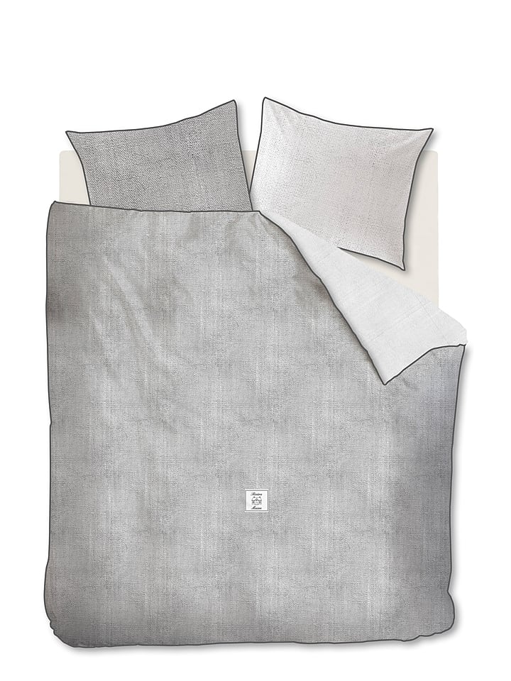 Rivièra Maison Komplet pościeli "Coughton Court" w kolorze antracytowym rozmiar: 155x220 cm