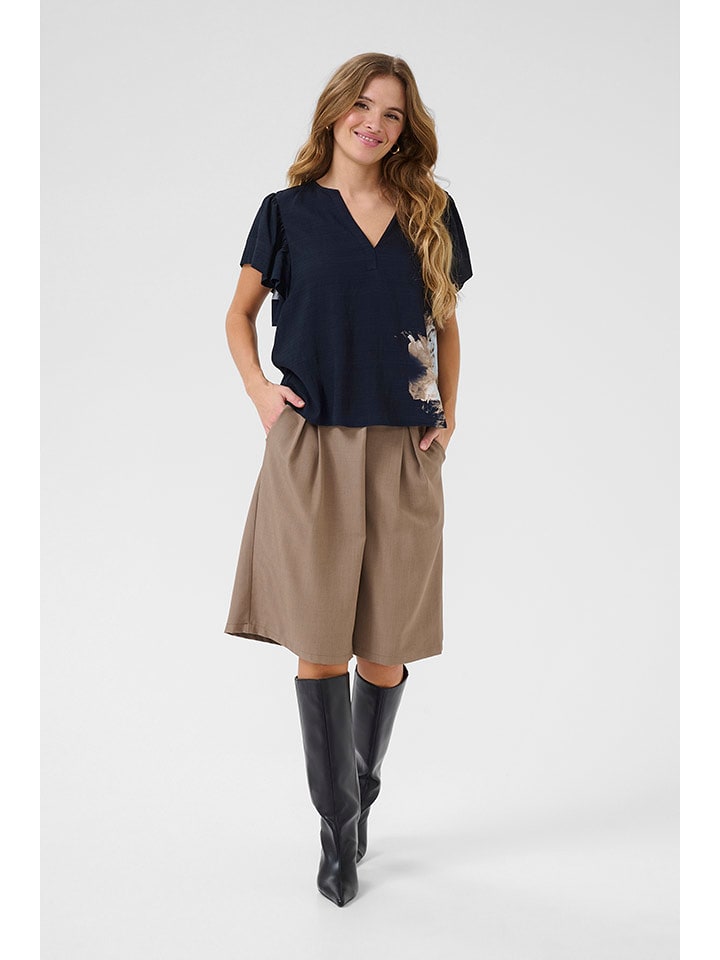 CULTURE Bluzka w kolorze granatowym rozmiar: L