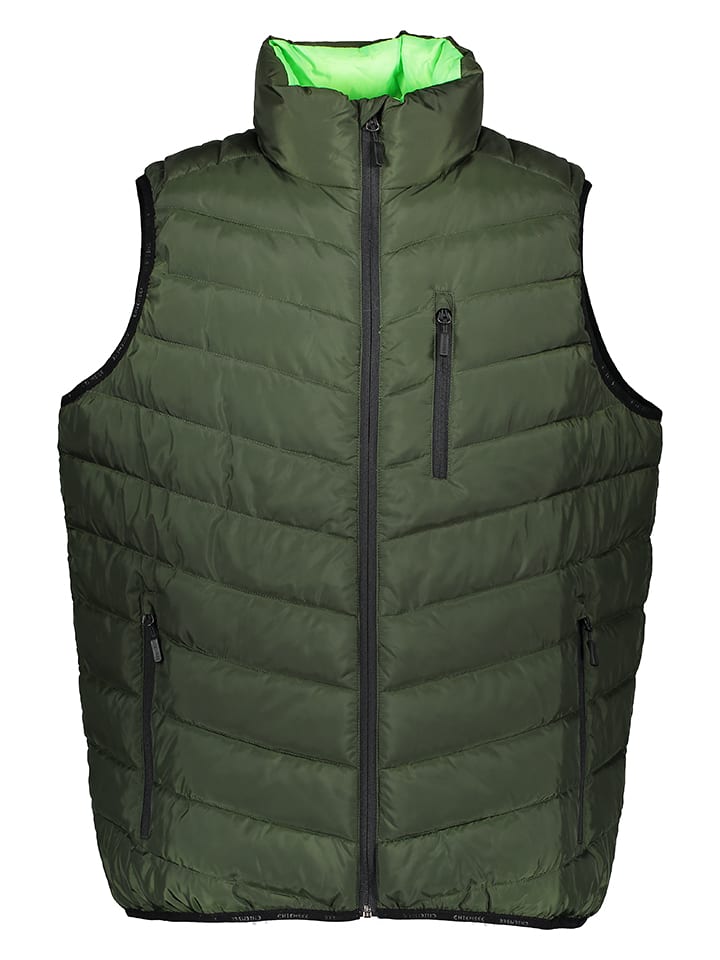 Chiemsee Kamizelka pikowana w kolorze zielonym rozmiar: L