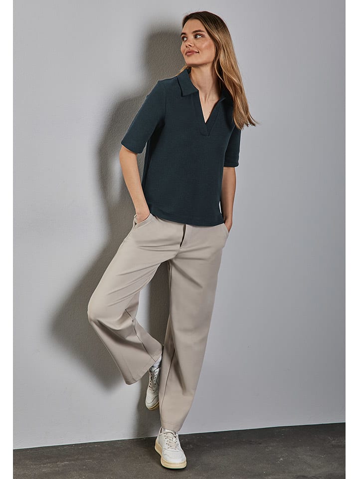 Street One Koszulka polo w kolorze ciemnozielonym rozmiar: 38