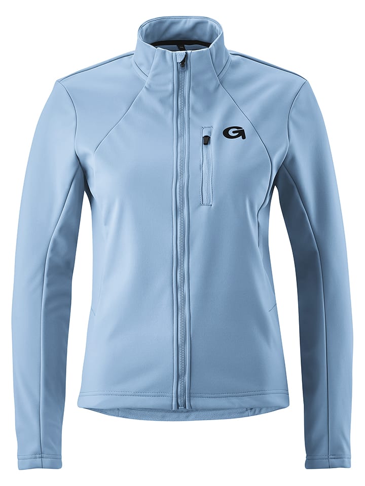 Gonso Softshellowa kurtka kolarska "Adventure" w kolorze błękitnym rozmiar: 42