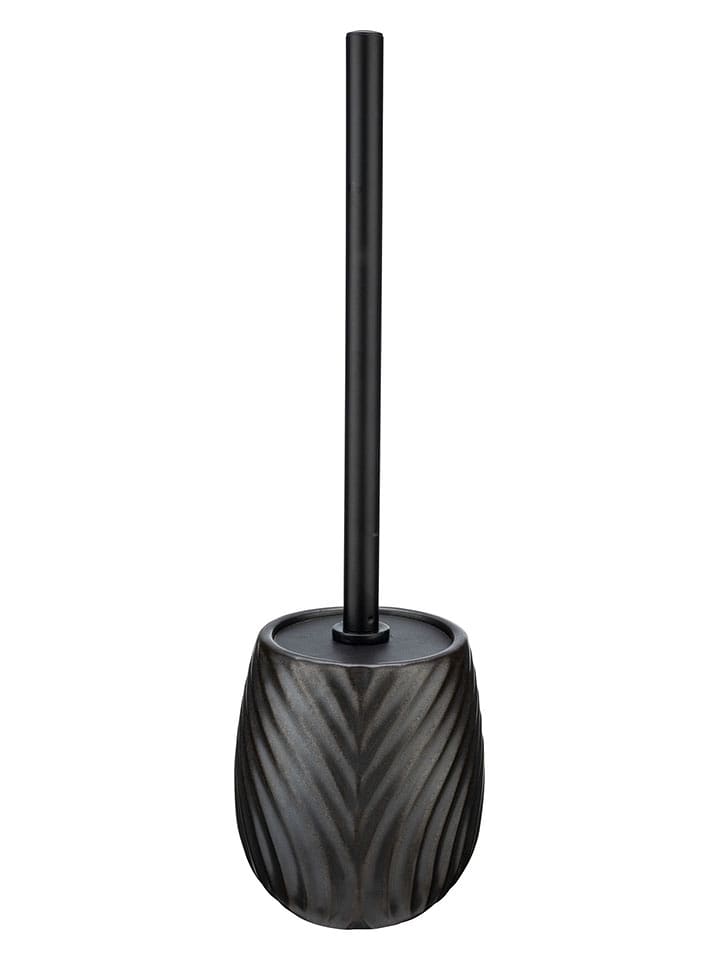 Wenko Zestaw WC "Idro" w kolorze antracytowym - wys. 39 x Ø 10 cm rozmiar: onesize