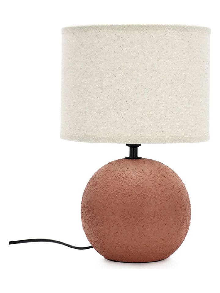 Bizzotto Lampa stołowa "Irvin" w kolorze jasnobrązowym - wys. 32 x Ø 20 cm rozmiar: onesize