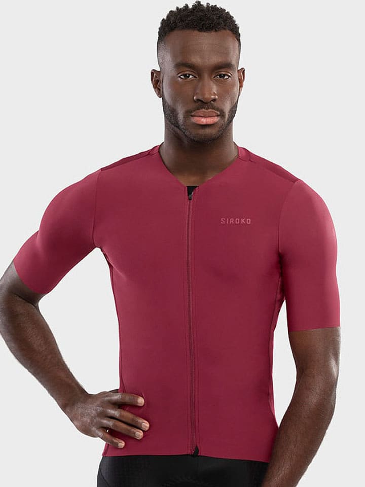 Siroko Koszulka kolarska "SRX PRO Dirty Kanza" w kolorze czerwonym rozmiar: L