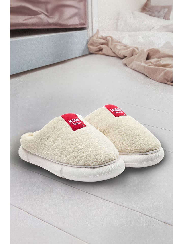 trendyol Kapcie w kolorze kremowym rozmiar: 37