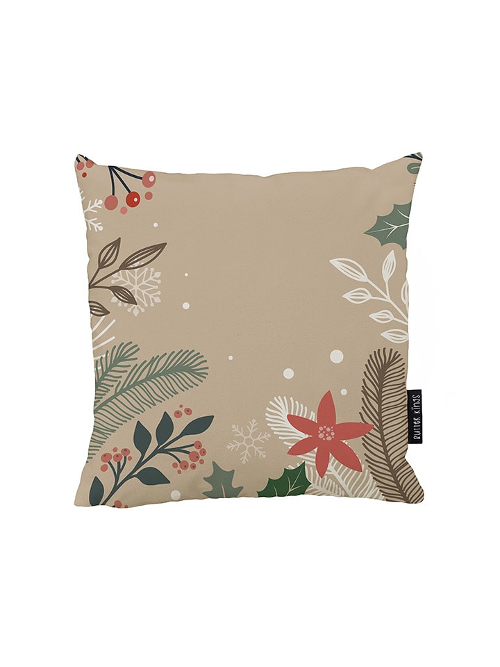 Butter Kings Poszewka "Frosted Branches" w kolorze beżowym na poduszkę - 45 x 45 cm rozmiar: onesize