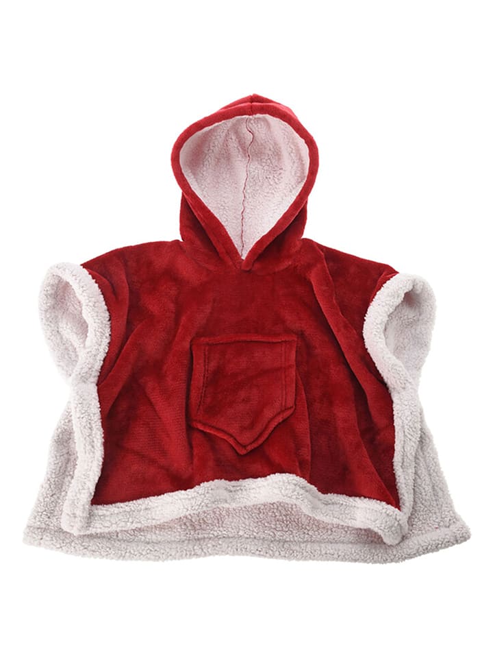 WellHome Ponczo bożonarodzeniowe w kolorze czerwonym rozmiar: onesize