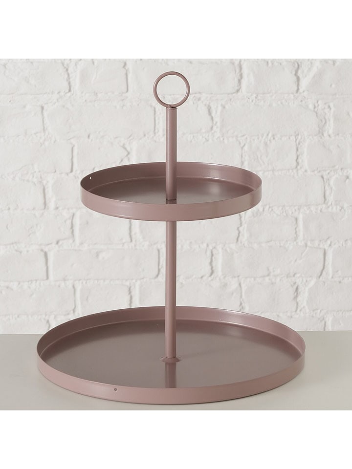 Boltze Etażerka "Samina" w kolorze jasnobrązowym - wys. 34 x Ø 30 cm rozmiar: onesize