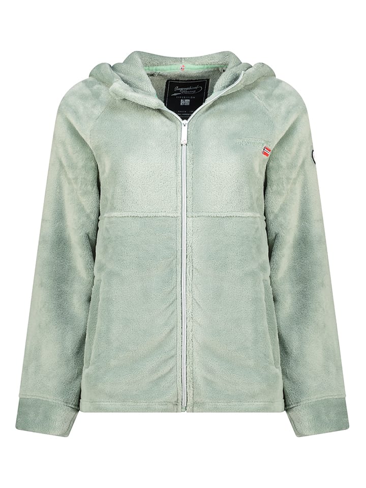 Geographical Norway Kurtka polarowa "Ulotta" w kolorze jasnozielonym rozmiar: L