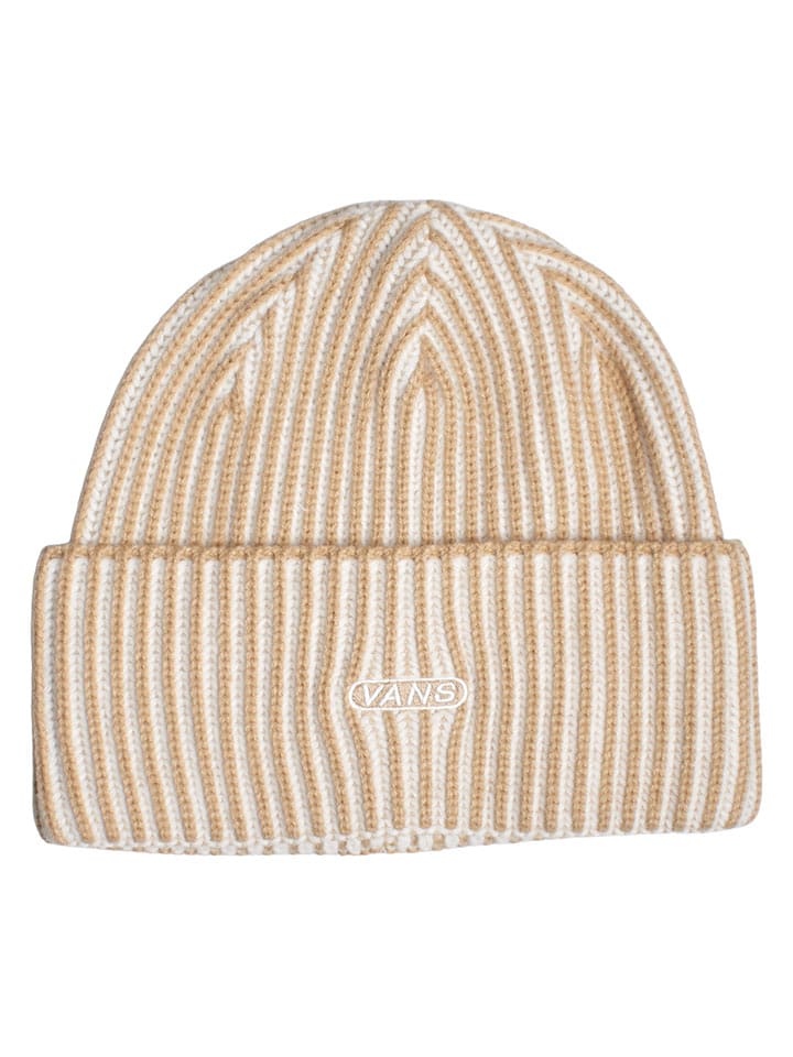 Vans Czapka beanie w kolorze beżowo-białym rozmiar: onesize