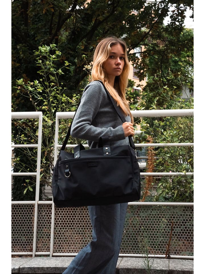 Victor & Hugo Paris Skórzana torba podróżna "Sky" w kolorze czarnym - 44 x 32 x 14 cm rozmiar: onesize