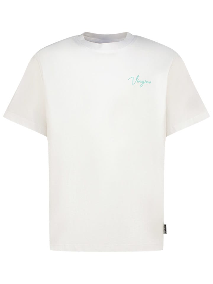 Vingino Koszulka w kolorze białym ze wzorem rozmiar: 140