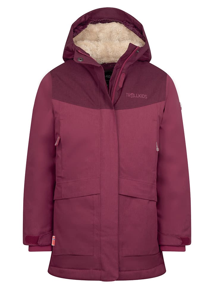 Trollkids Płaszcz zimowy "Oslo" w kolorze bordowym rozmiar: 92