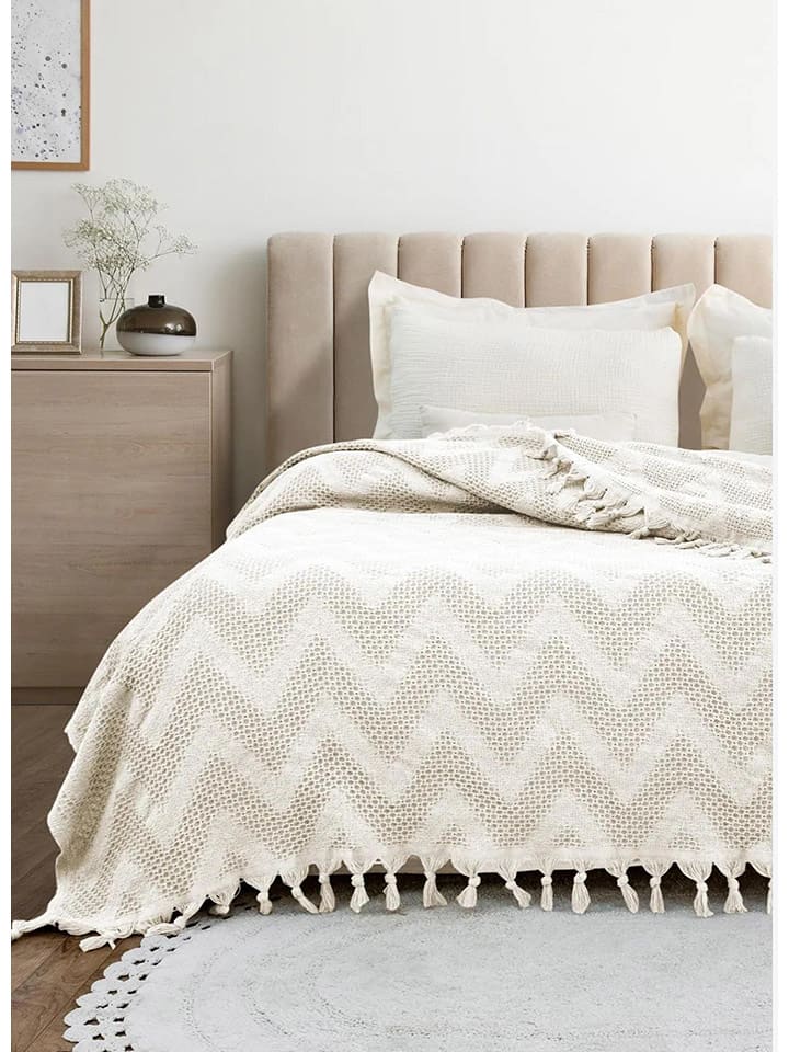 Samimi Narzuta w kolorze biało-beżowym - 230 x 200 cm rozmiar: onesize