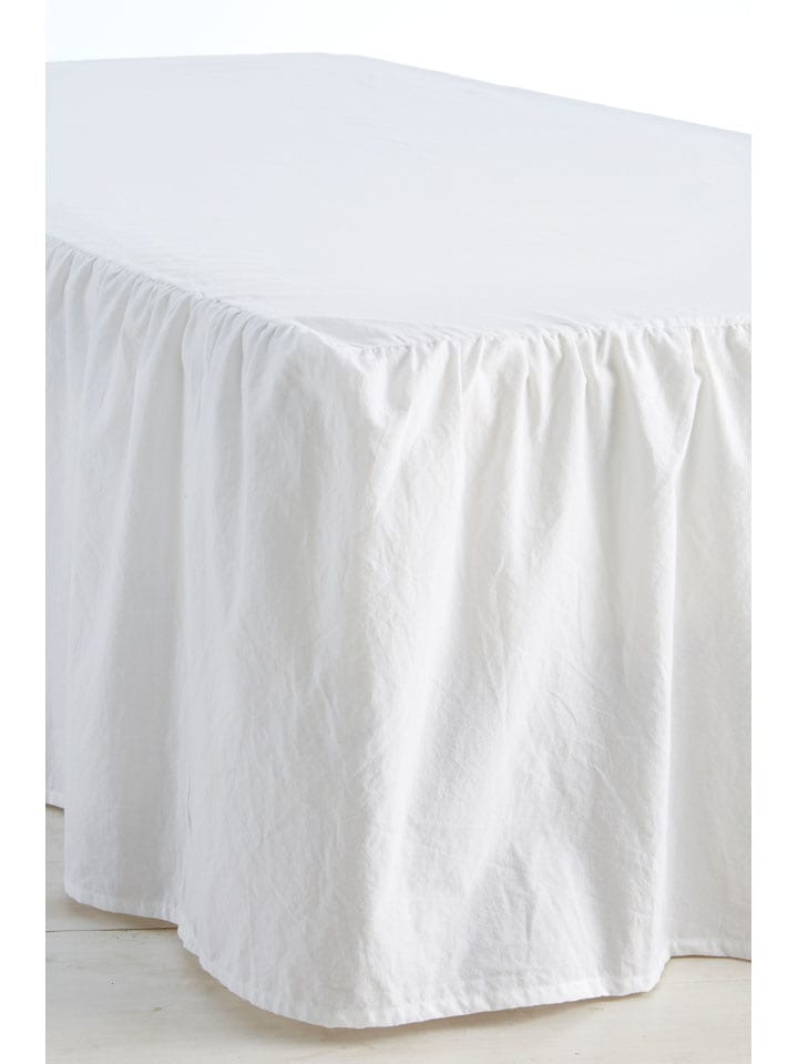 Ellos Home Falbana "Juliette" w kolorze białym na łóżko rozmiar: 90x200 cm