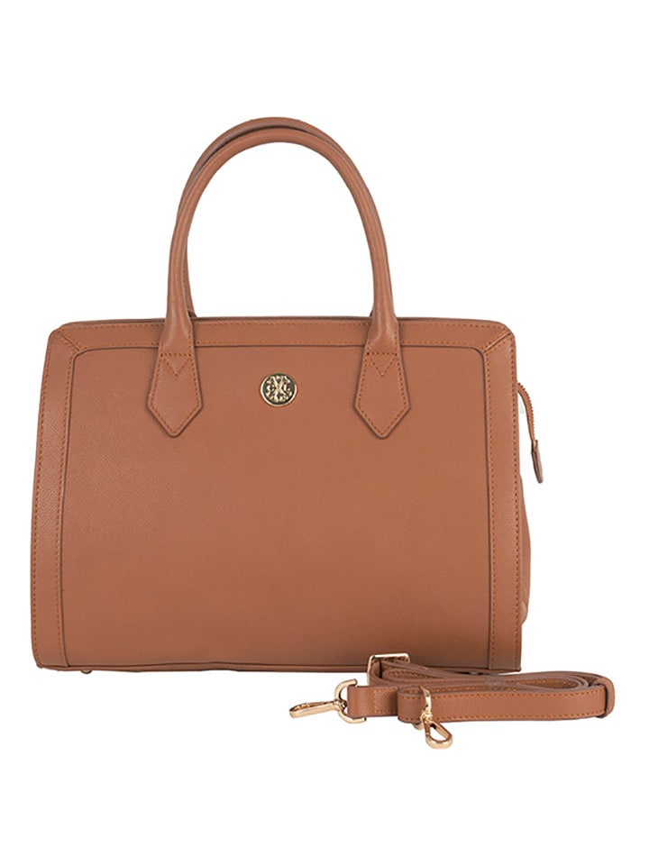 CXL by Christian Lacroix Skórzana torebka "Riley" w kolorze jasnobrązowym - 32 x 32 x 15 cm rozmiar: onesize