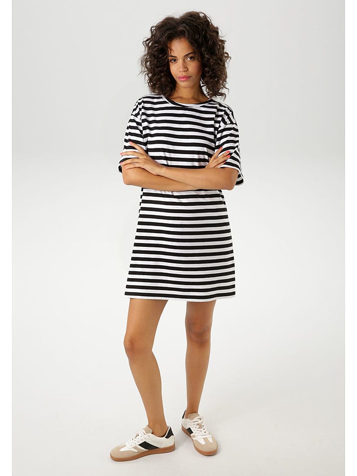 Aniston Sukienka w kolorze czarno-białym rozmiar: 42