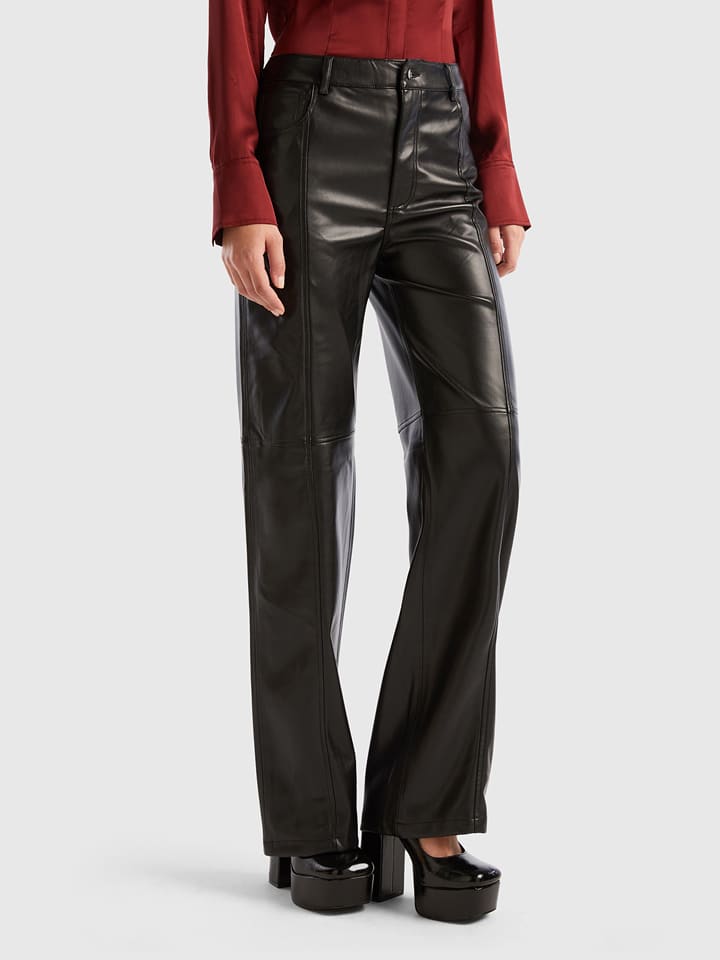 Benetton Spodnie w kolorze czarnym rozmiar: 38