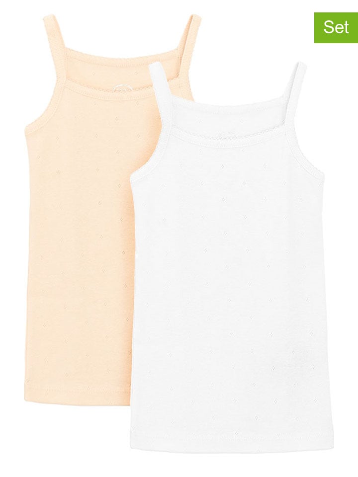 COOL CLUB Podkoszulki (2 szt.) w kolorze pomarańczowym i białym rozmiar: 110/116