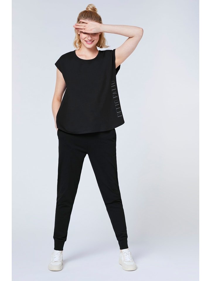 Detto Fatto Spodnie dresowe w kolorze czarnym rozmiar: M