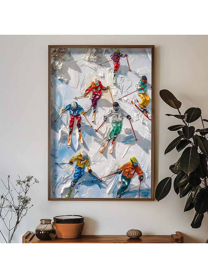 ABERTO DESIGN Druk artystyczny w drewnianej ramce - 70 x 50 cm rozmiar: onesize