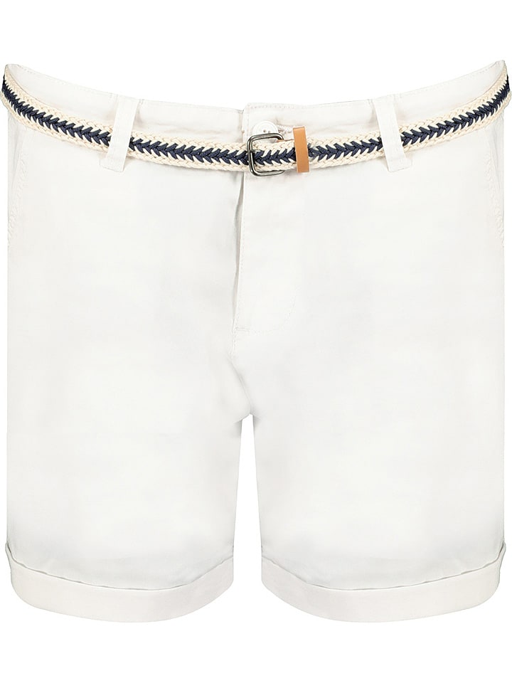 Geographical Norway Bermudy "Petale" w kolorze białym rozmiar: XL