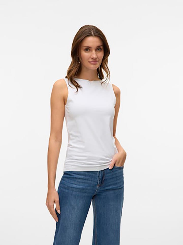 Vero Moda Top w kolorze białym rozmiar: XL