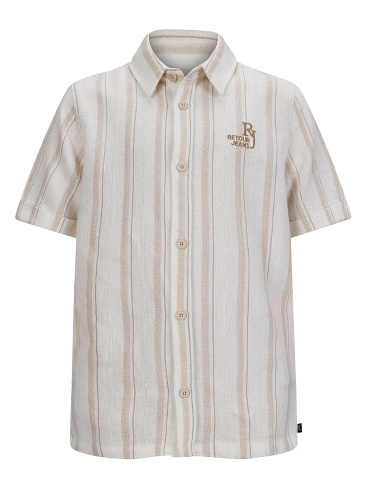 Retour Koszula "Julian" w kolorze beżowym rozmiar: 122/128