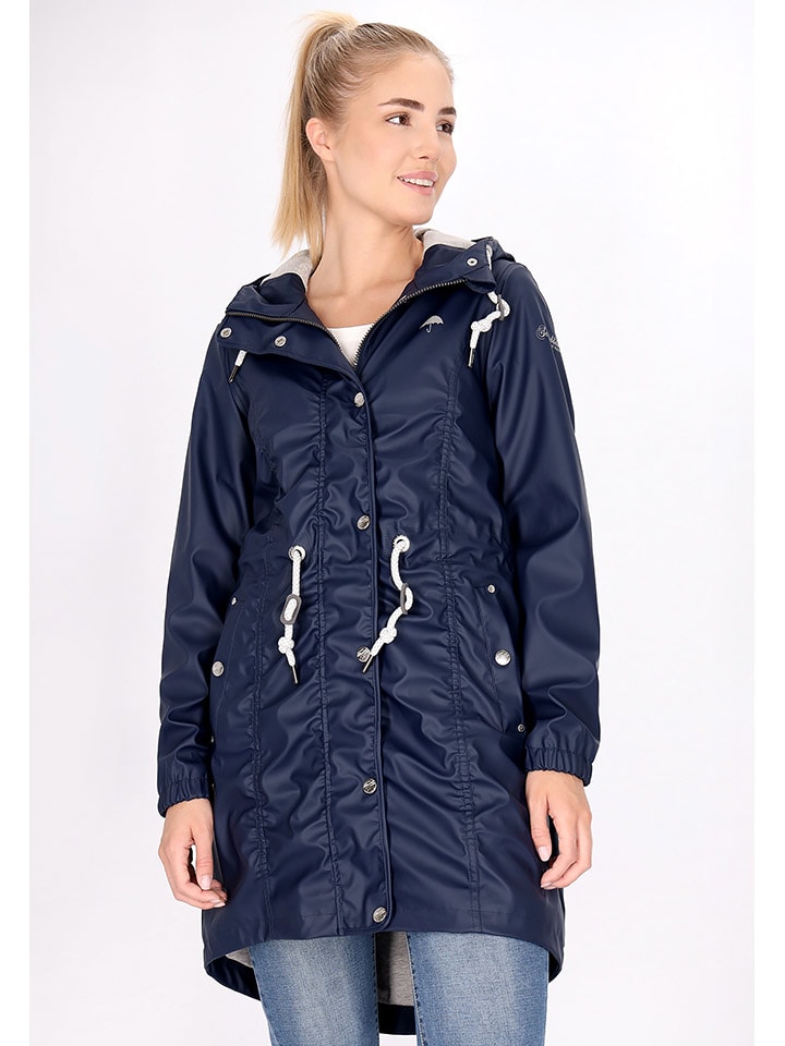 Schmuddelwedda Płaszcz przeciwdeszczowy w kolorze granatowym rozmiar: L