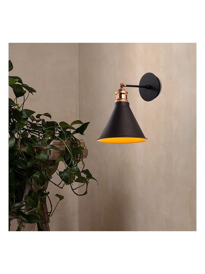 Opviq Lampa ścienna w kolorze czarnym - 20 x 29 cm rozmiar: onesize