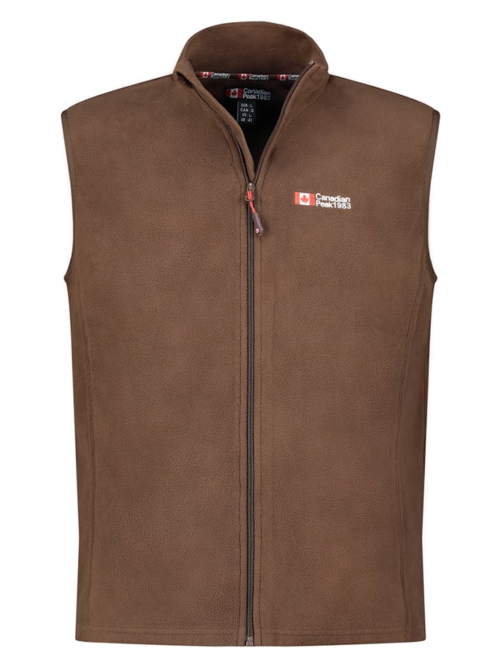Canadian Peak Kamizelka polarowa w kolorze brązowym rozmiar: XL