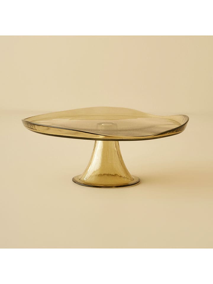 BELLA MAISON Patera w kolorze zielonym - wys. 10 x Ø 27 cm rozmiar: onesize